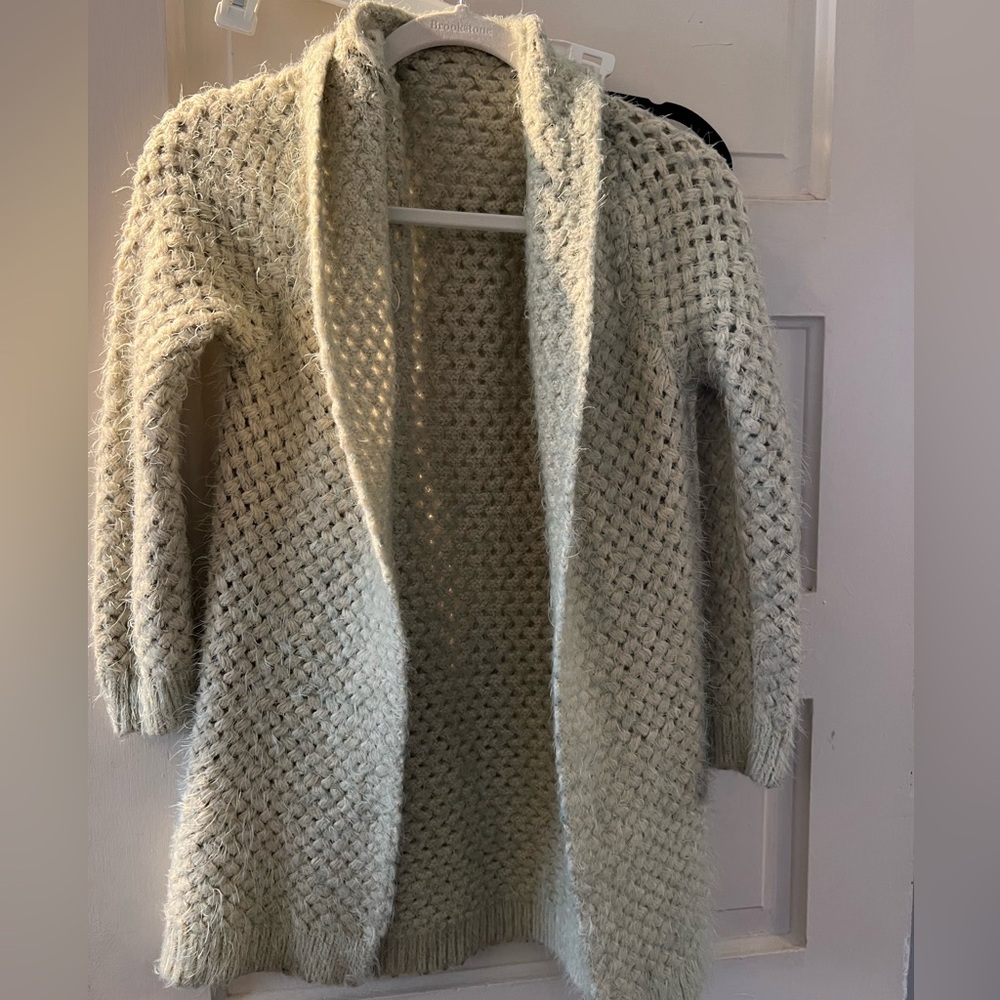 Love is a Losing game eyelash Cardigan
